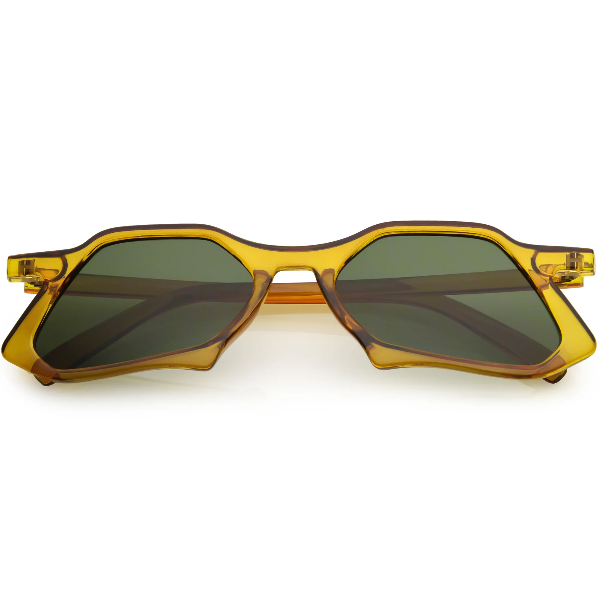 Retro Unique Geometric High Temple Sunglasses